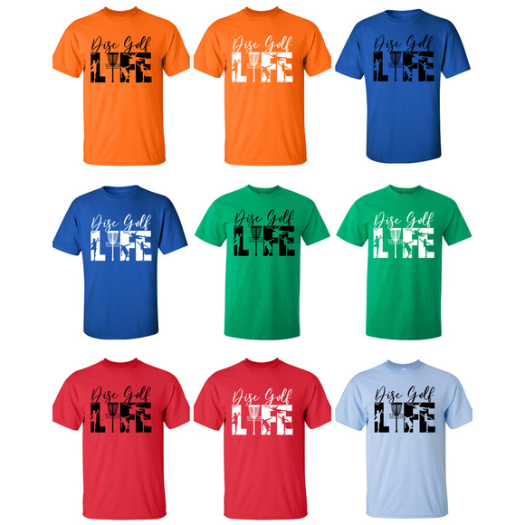 Disc Golf T Shirt DISCGOLF LIFE Discgolfer Discgolfing Shirt - Picture 3 of 16